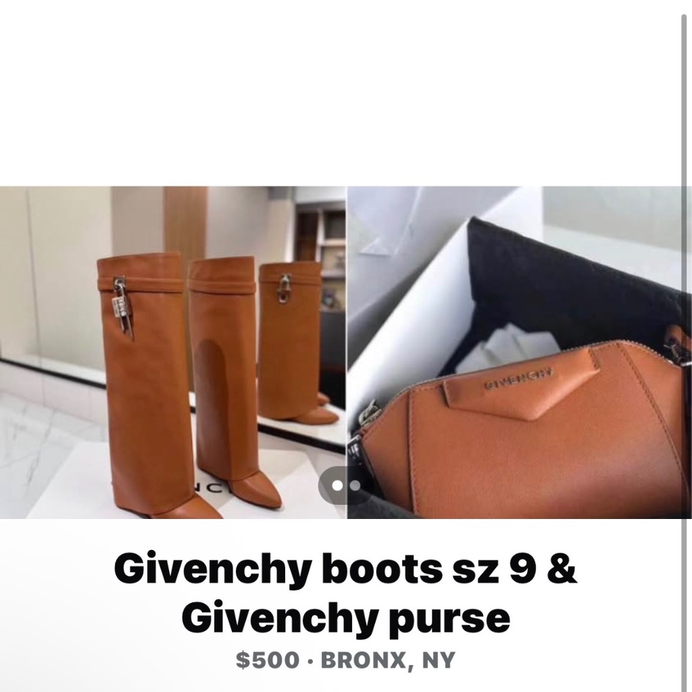Givenchy sz 9 boots and Givenchy mini crossbody